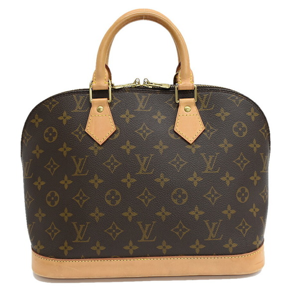 Louis Vuitton Monogram Brown Handbag Leather Alma - Picture 3 of 8